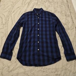 J. Crew Blue Plaid Casual Button Down Shirt
